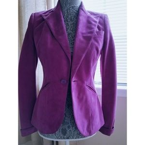 NWT Purple Label Goat Suede Blazer